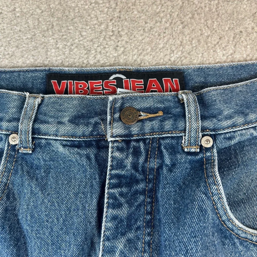 Vintage 90s Vibes Jean Baggy Denim Pants Mens 34x34 Blue Streetwear Skater Faded